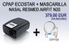PACK CPAP ECOSTAR + MASCARILLA RESMED AIRFIT N20